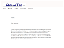 Tablet Screenshot of dohmtec.net